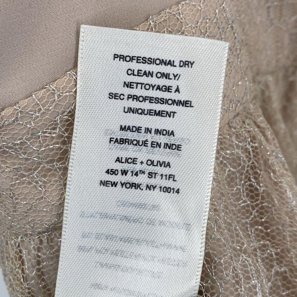 Alice + Olivia Womens Ballerina Fit and Flare Dress Spaghetti Straps Size 2 - Picture 6 of 8